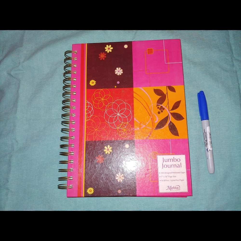 Cute Pink Jumbo Journal RARE